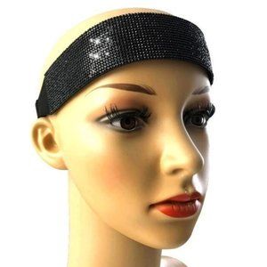 Rhinestone Headband Wide Large Wig Grip Bands Elastic Bands for Wig Lace Melting